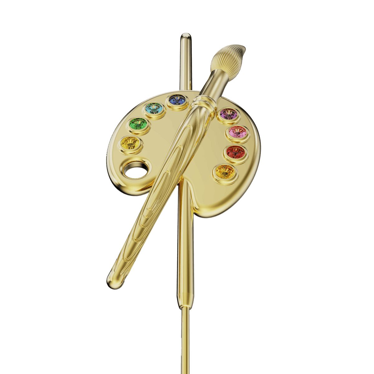 Artist ear cuff, detail of the design