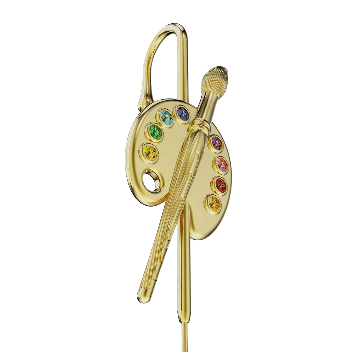 Artist ear cuff, detail of the design