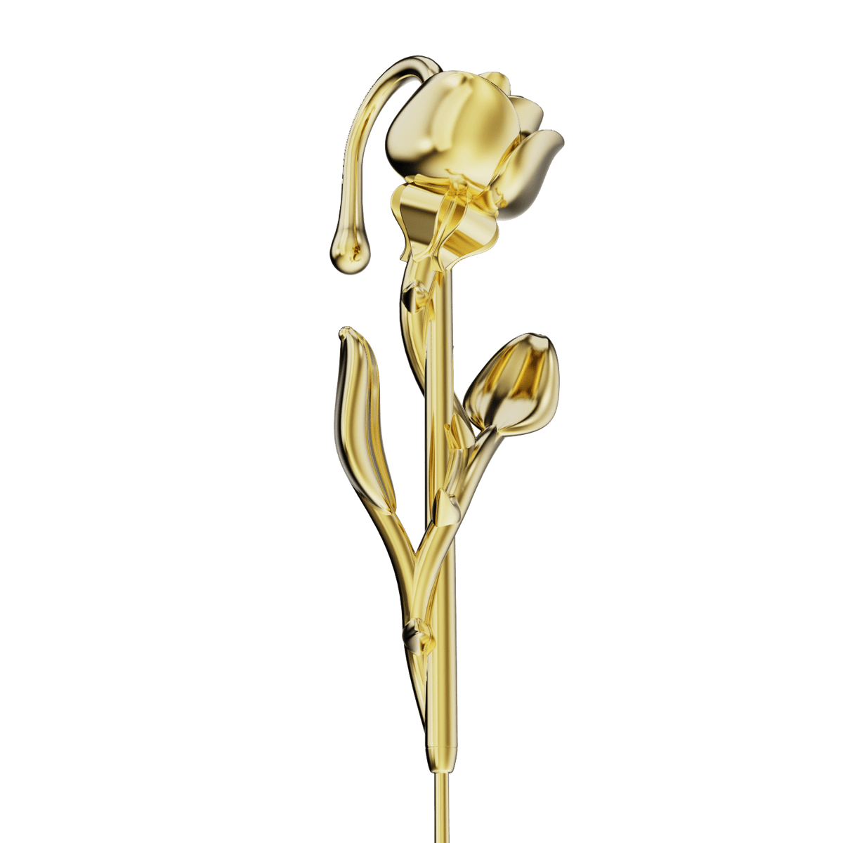Radiant Rose ear cuff, detail of the design