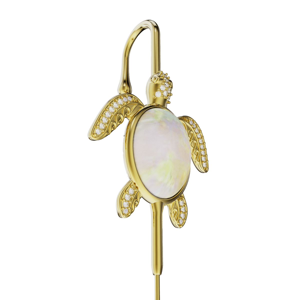Ocean Guardian ear cuff, detail of the design