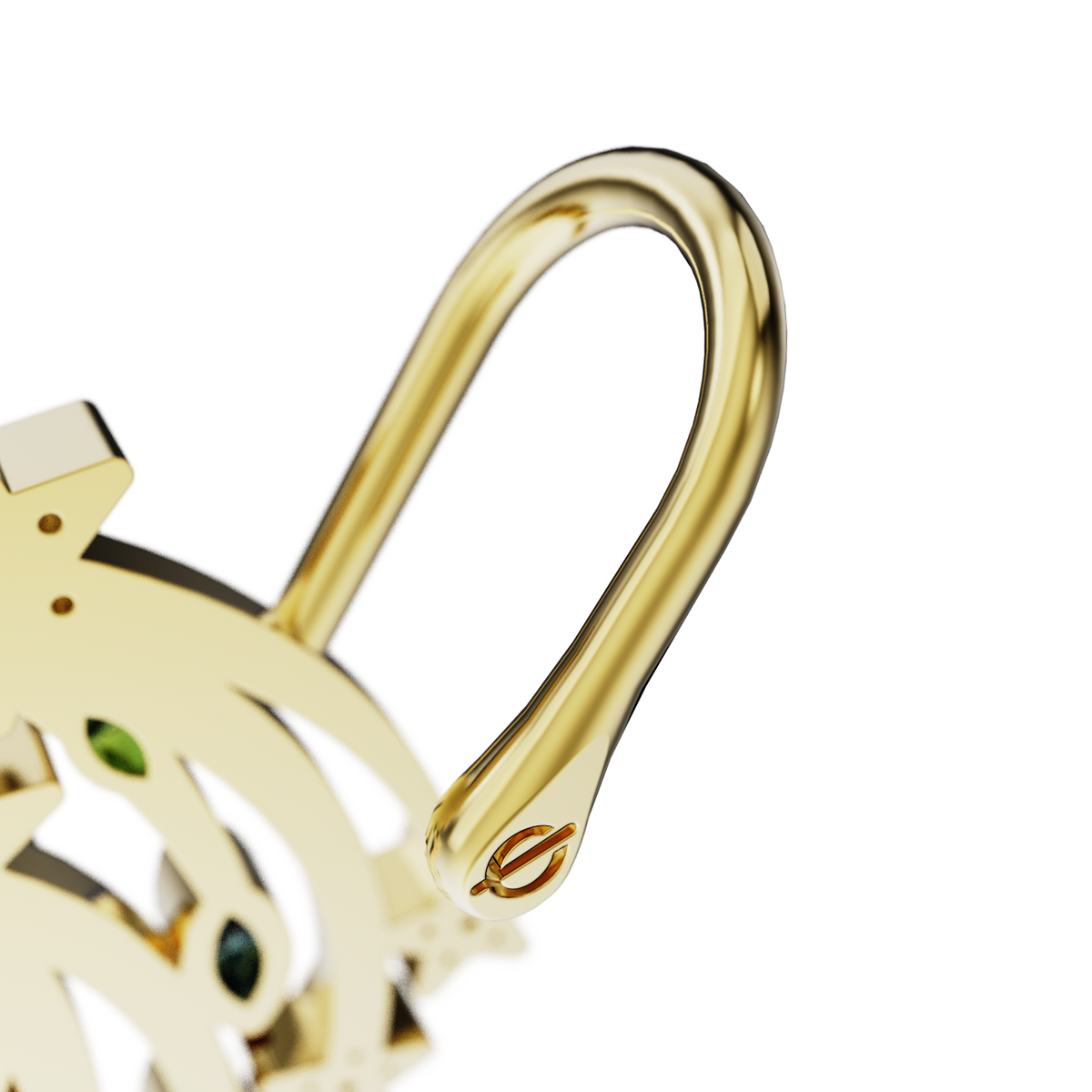 Shooting Star ear cuff, detail of the design