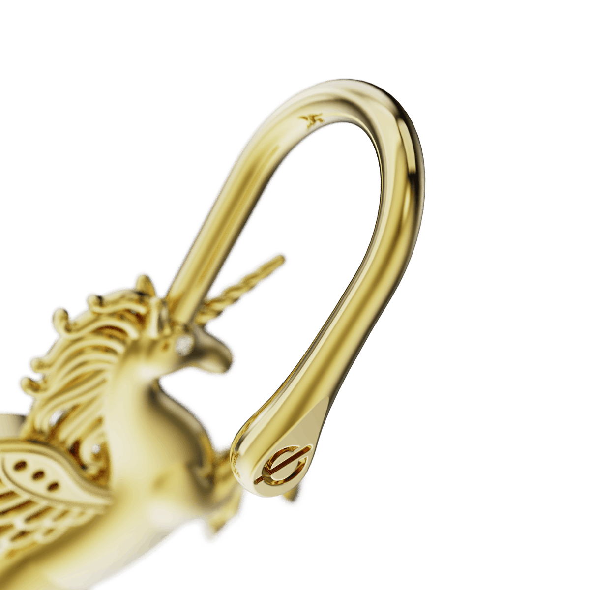 Pegacorn ear cuff, detail of the design