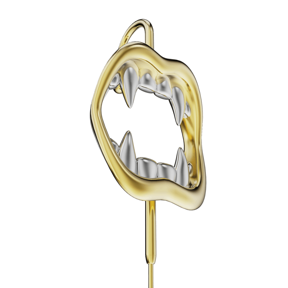 Vampire Fangs ear cuff, detail of the design
