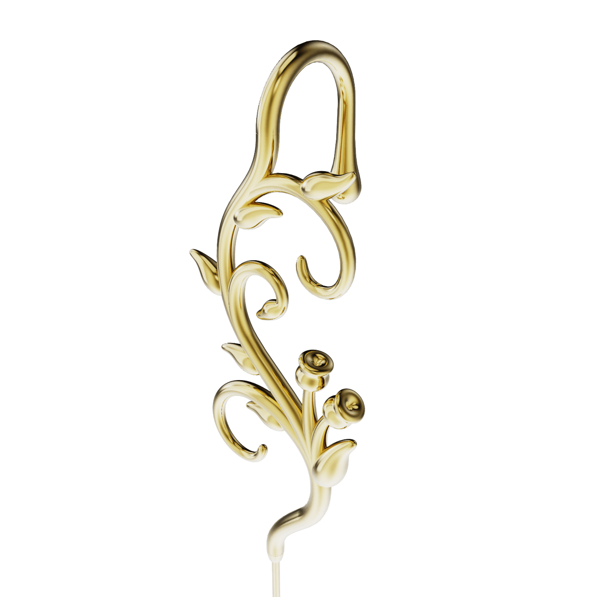 Enchanted Vine ear cuff, detail of the design
