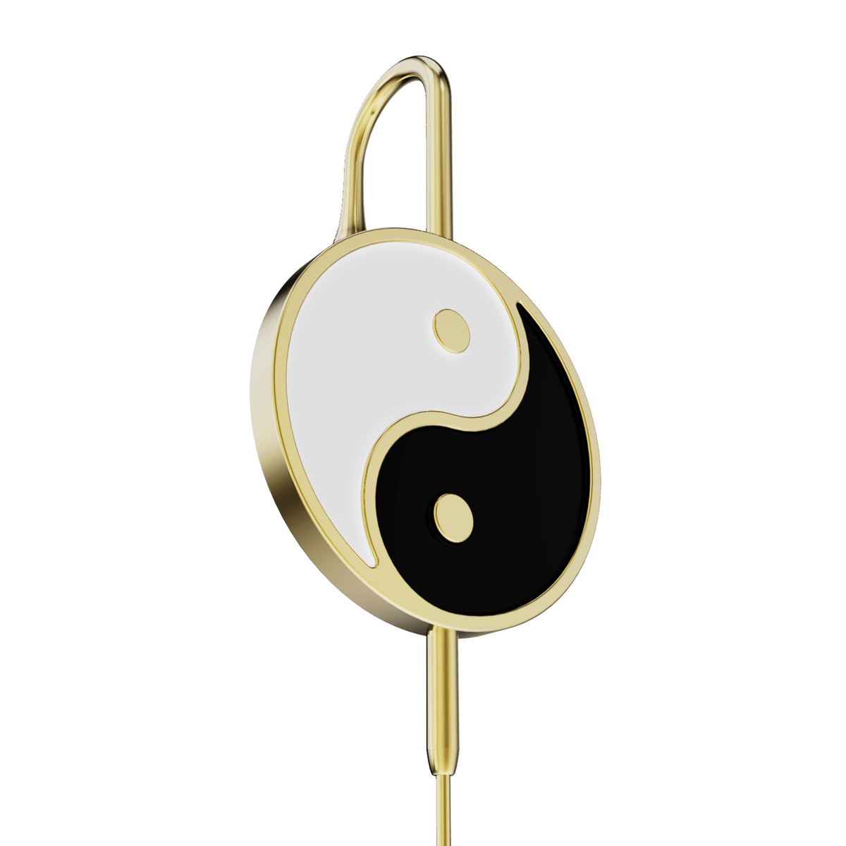 Yin & Yang ear cuff, detail of the design
