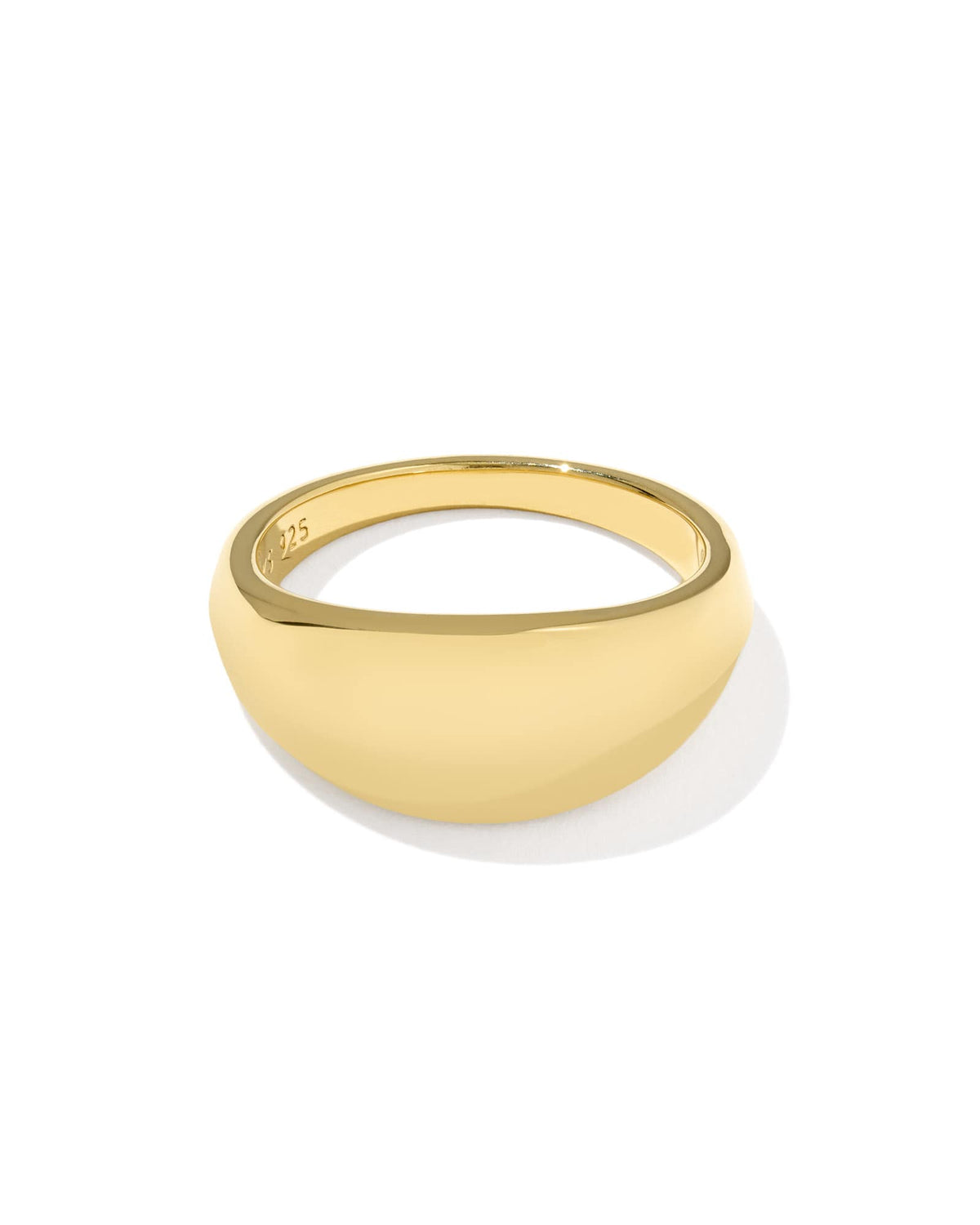 Avaline Alani 18k Gold Vermeil Metal Band Ring 
