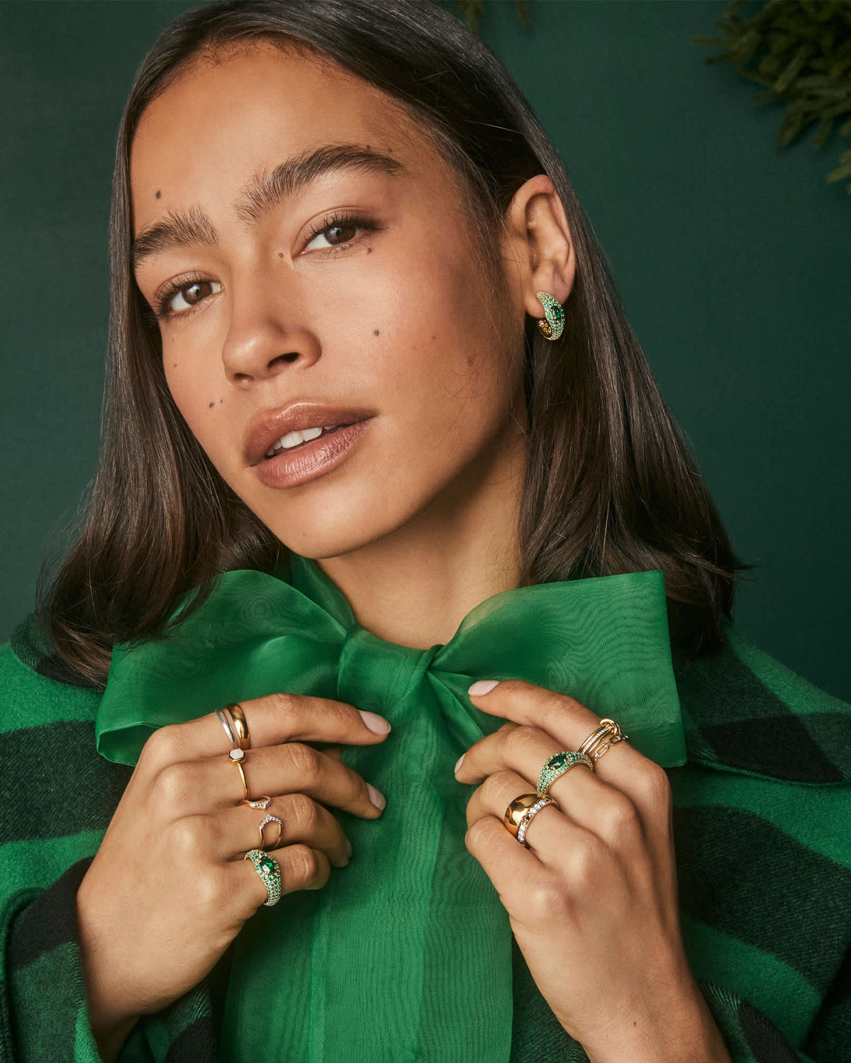 Avaline Alani 18k Gold Vermeil Metal Band Ring 