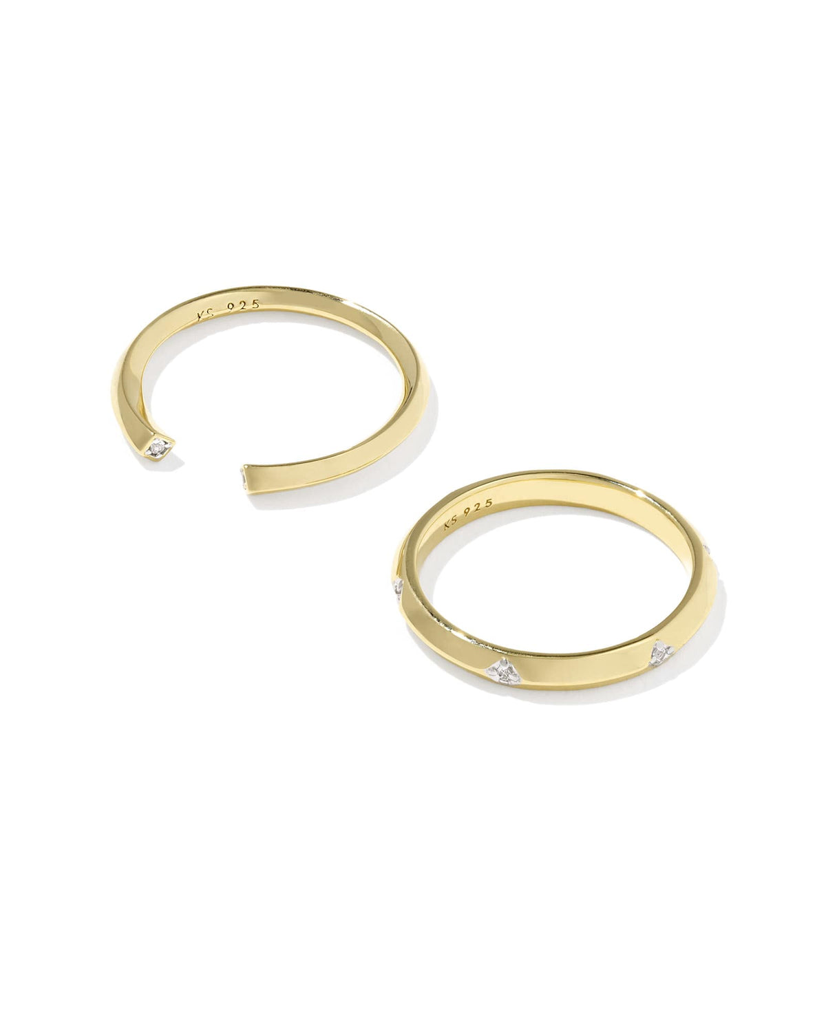 Avaline Alani Mixed Metal Ring Set