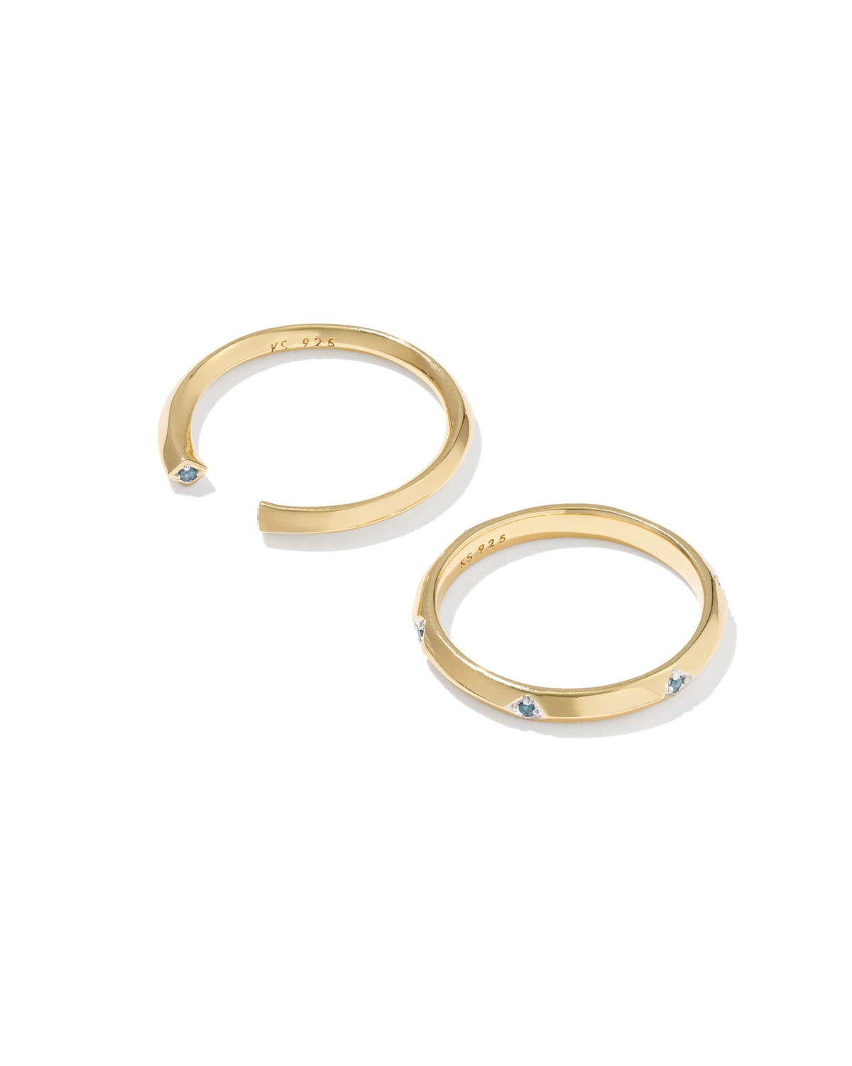 Avaline Alani 18k Gold Vermeil Ring Set