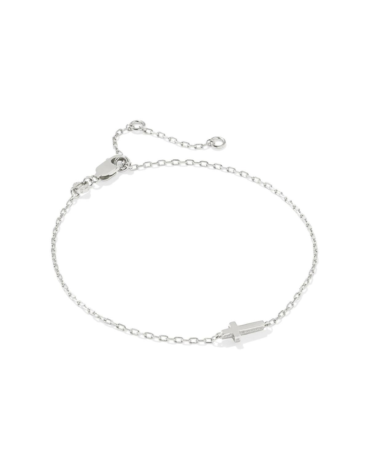 Avaline Cross Inline Bracelet in 18k Gold Vermeil