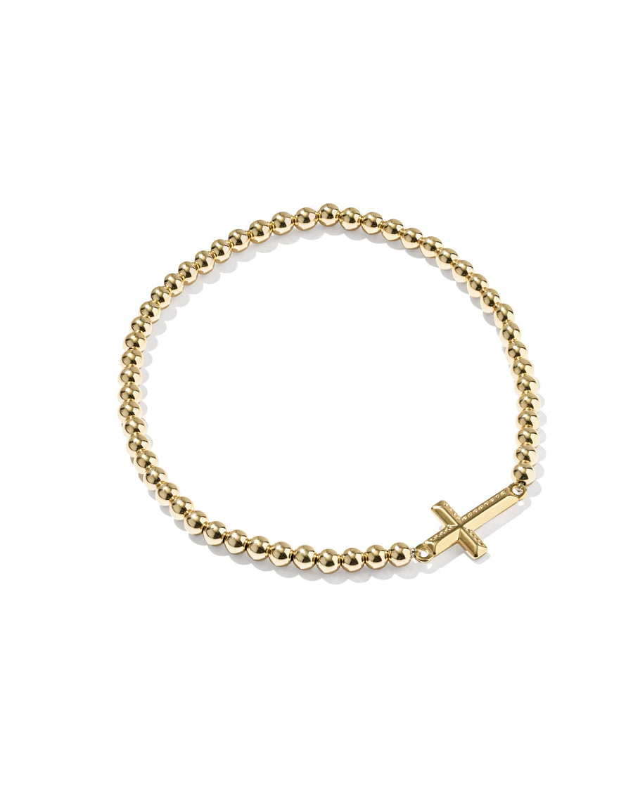 Avaline Cross 14k Gold-Filled Stretch Bracelet