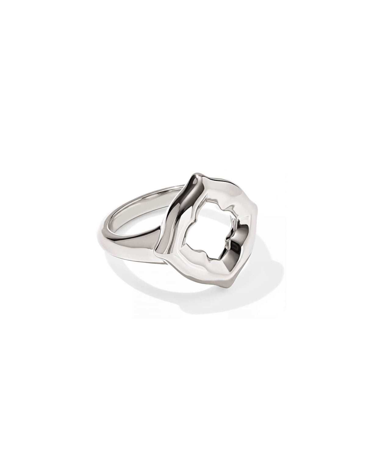 Avaline Dira Open Frame 18k Gold Vermeil Cocktail Ring
