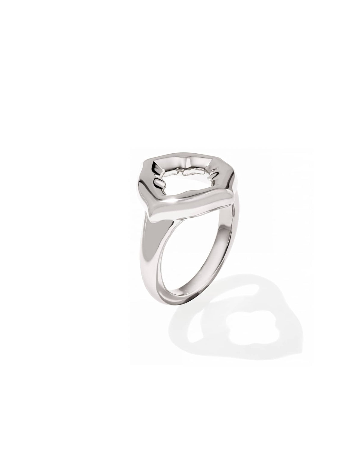 Avaline Dira Open Frame 18k Gold Vermeil Cocktail Ring