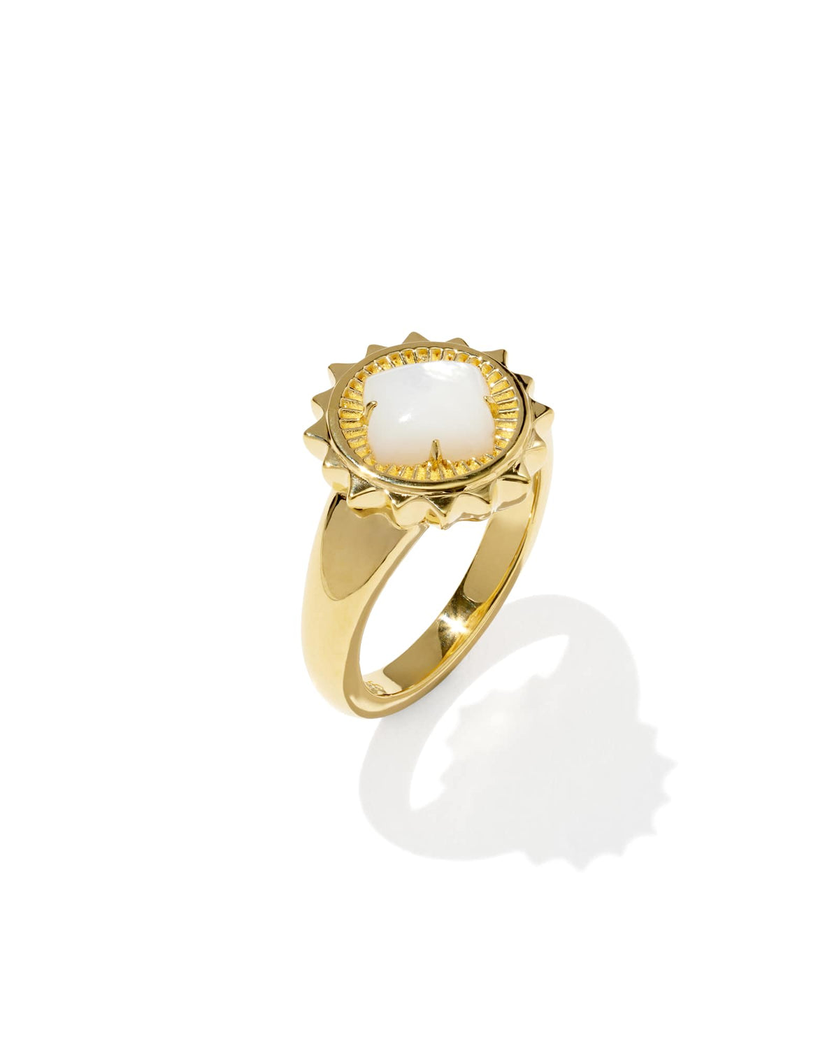 Avaline Dira Sun 18k Gold Vermeil Stone Ring