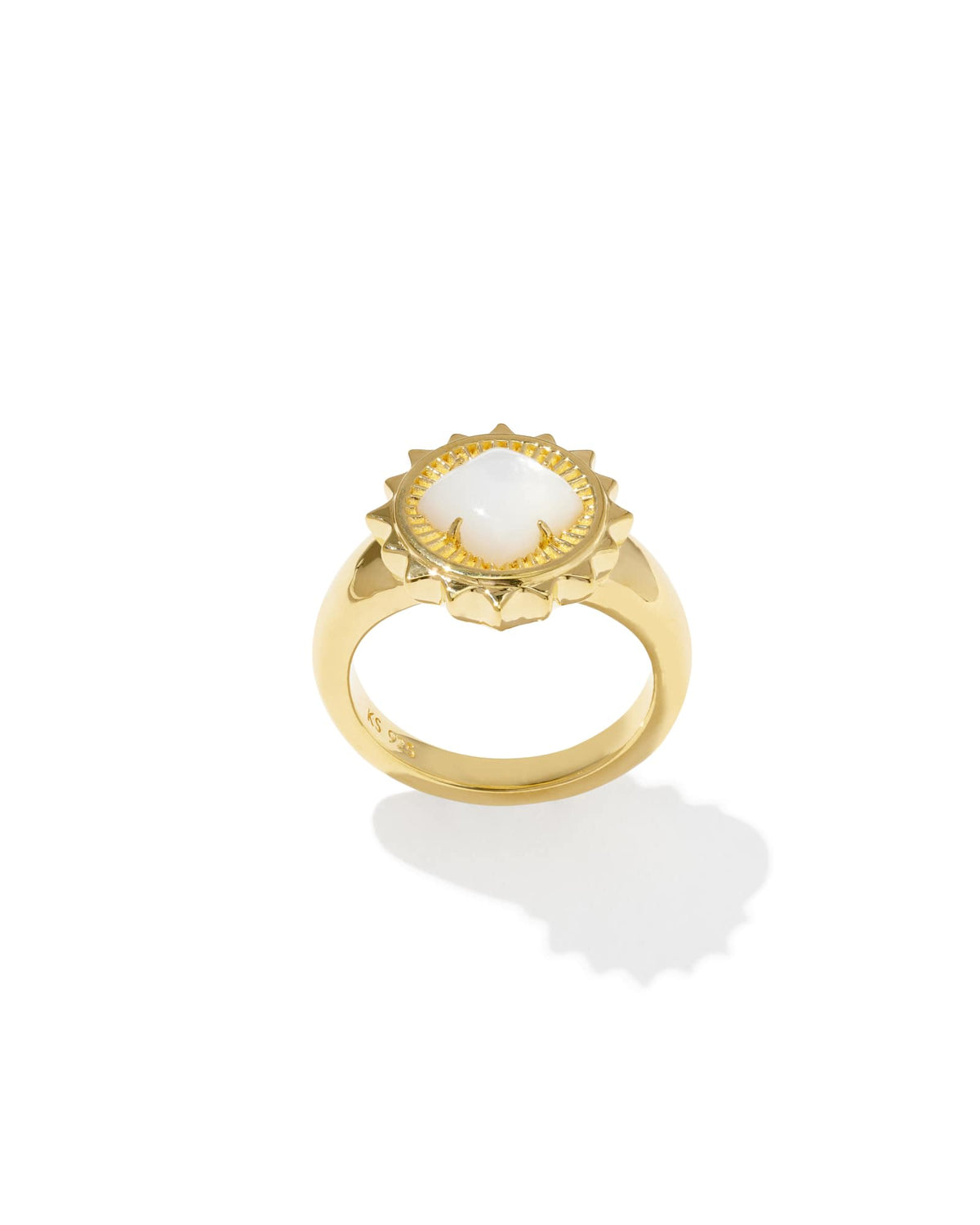 Avaline Dira Sun 18k Gold Vermeil Stone Ring