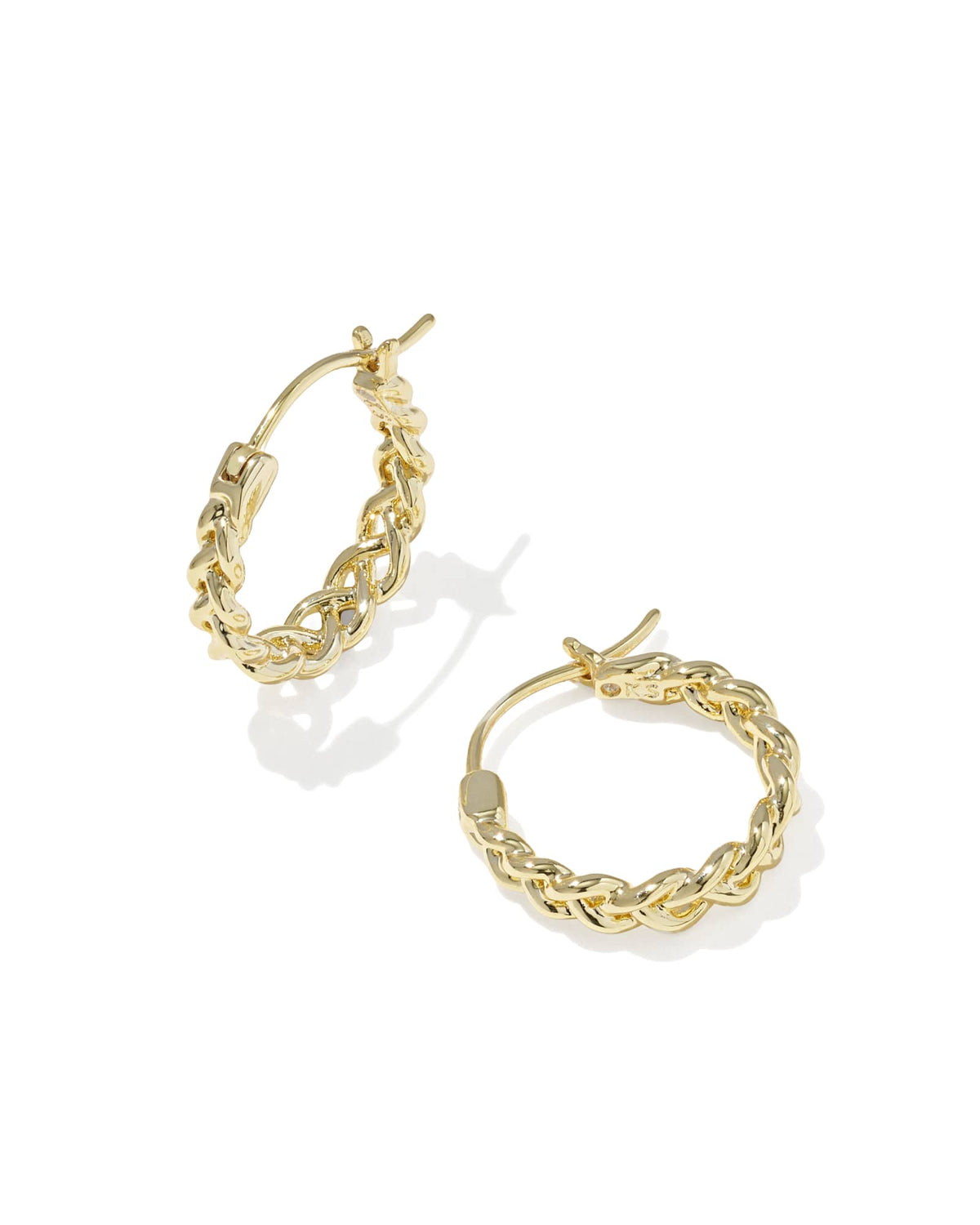 Avaline Gabriella Vintage Silver Set of 2 Huggie Earrings