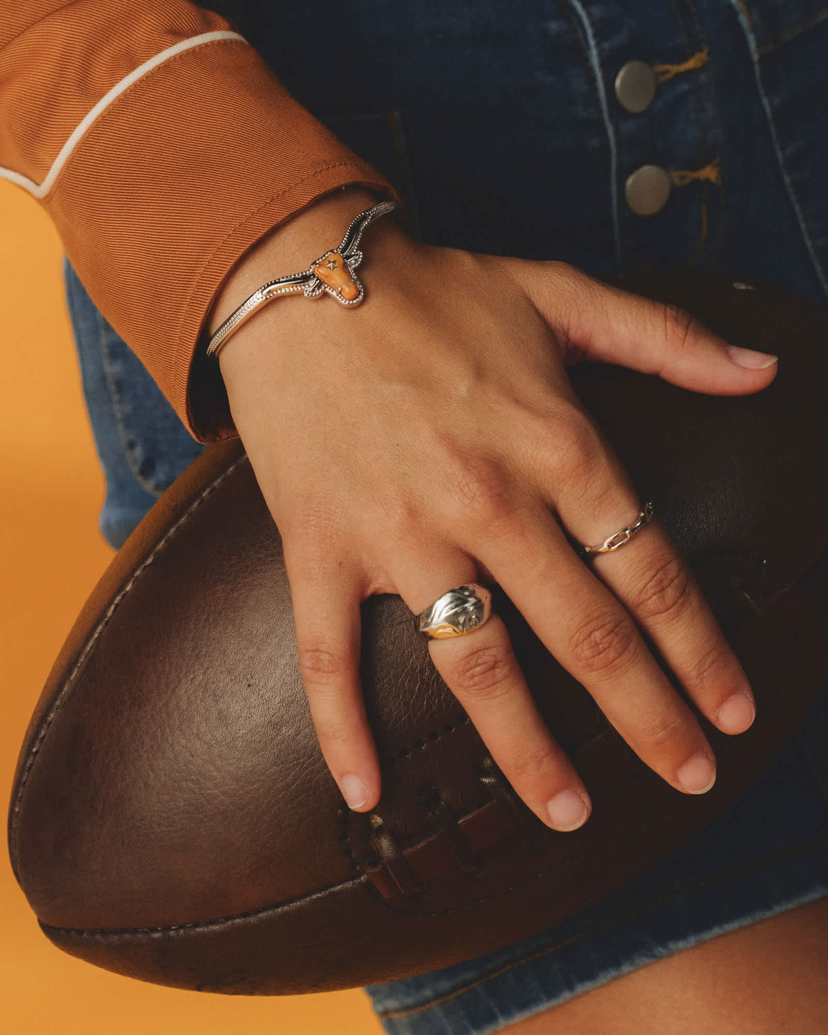 Avaline Longhorn Gold Cuff Bracelet