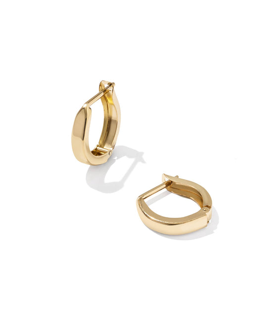 Avaline Lorena 14k Gold-Filled Small Metal Huggie Earrings