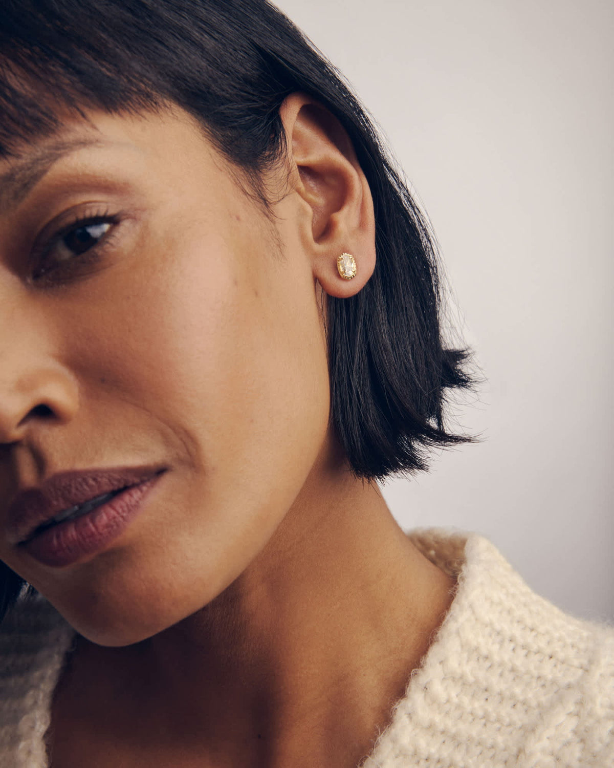 Avaline Mini Ellie Luxe Gold Stud Earrings