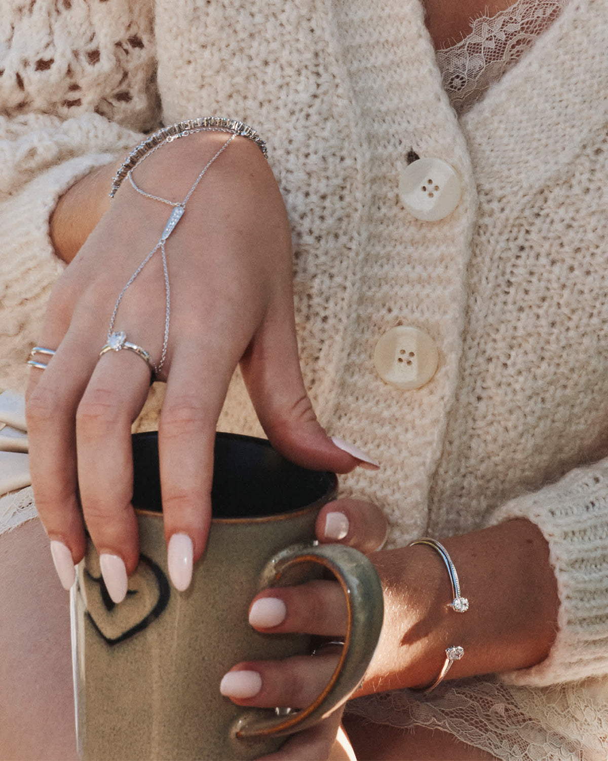 Avaline Mini Elton Luxe Gold Cuff Bracelet