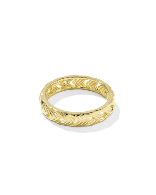 Avaline Miranda 18k Gold Vermeil Band Ring