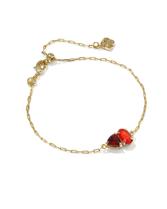 Avaline Tatum May Gold Delicate Chain Bracelet