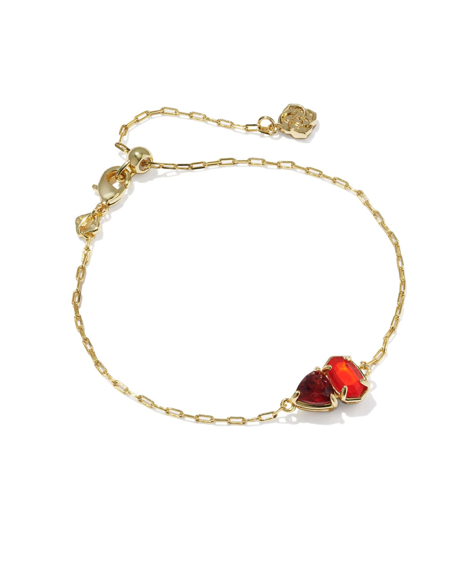 Avaline Tatum May Gold Delicate Chain Bracelet
