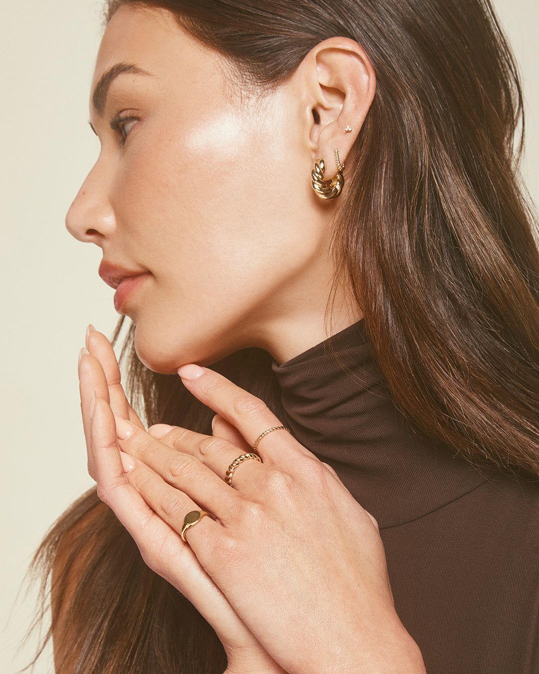 Avaline Bespoke Signet Ring (gold)