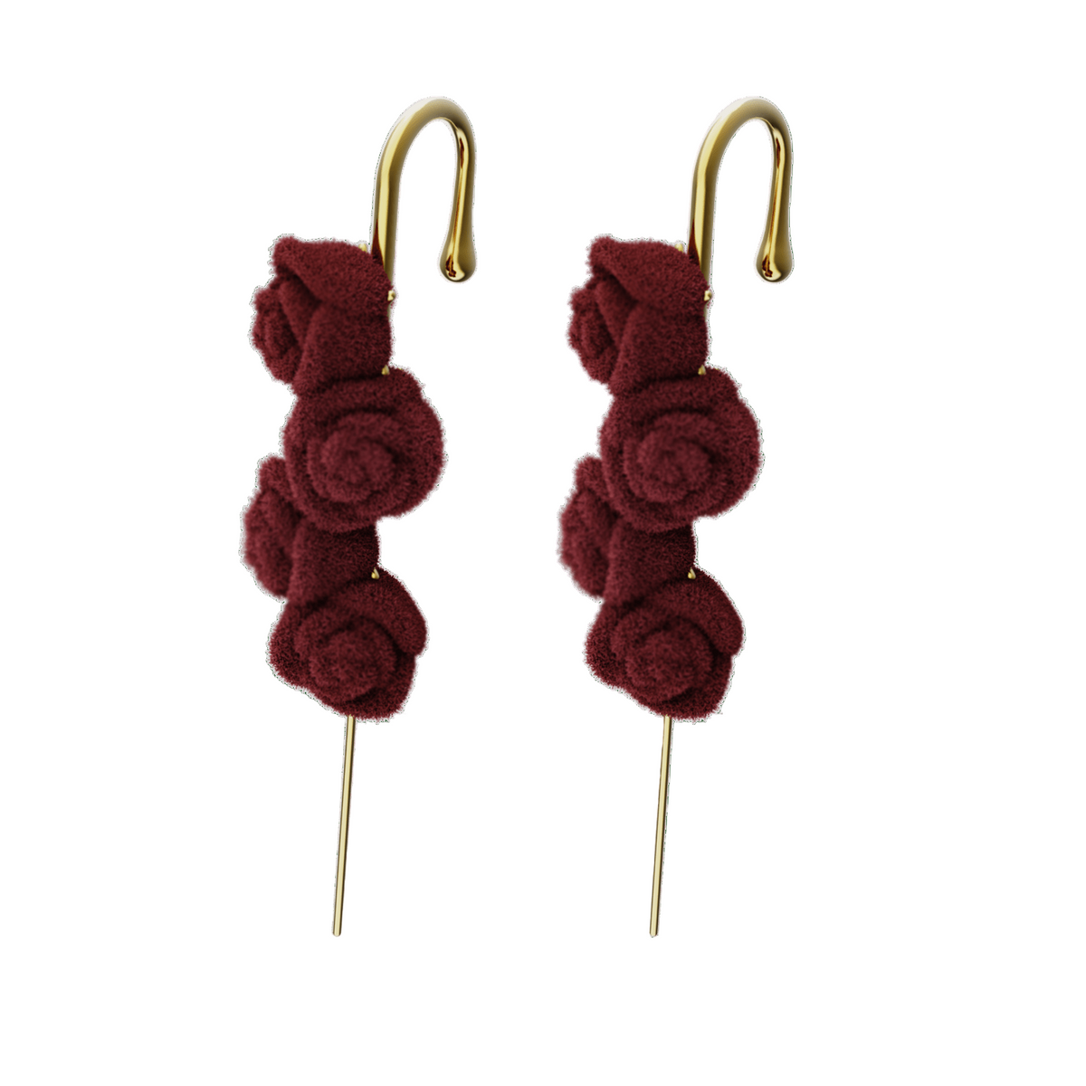 Thorn & Grace ear cuffs in gold, a pair