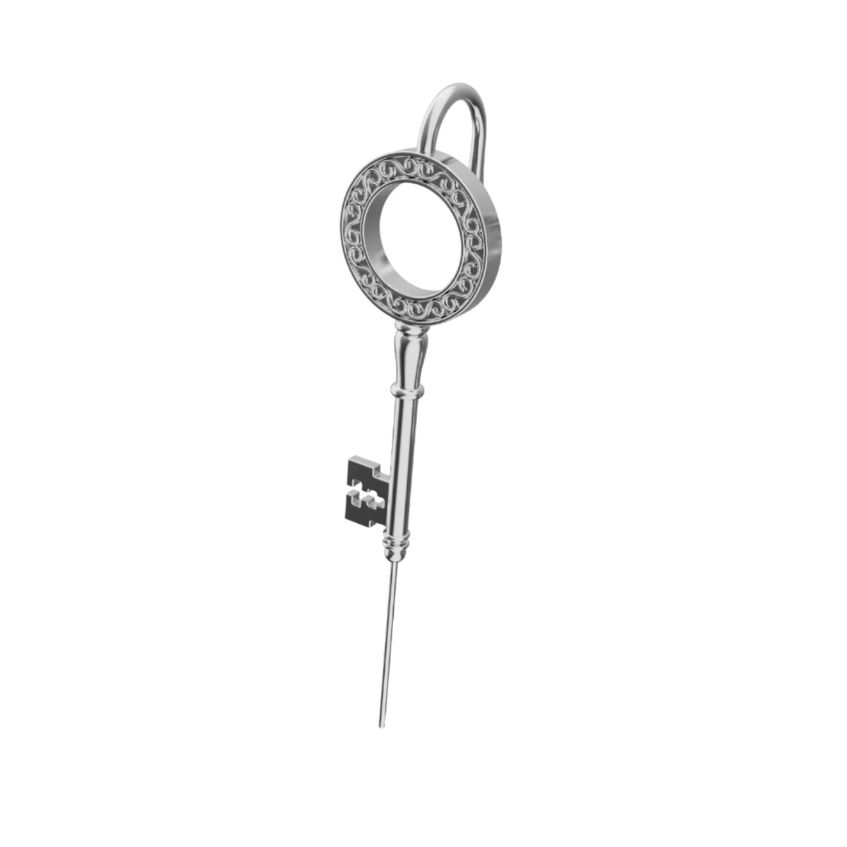 Unlocked Potential ear cuff in silver, single
