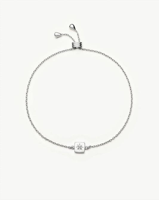 Avaline April Birthstone Slider Bracelet