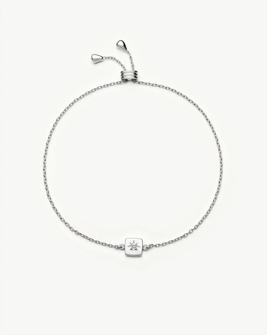 Avaline April Birthstone Slider Bracelet
