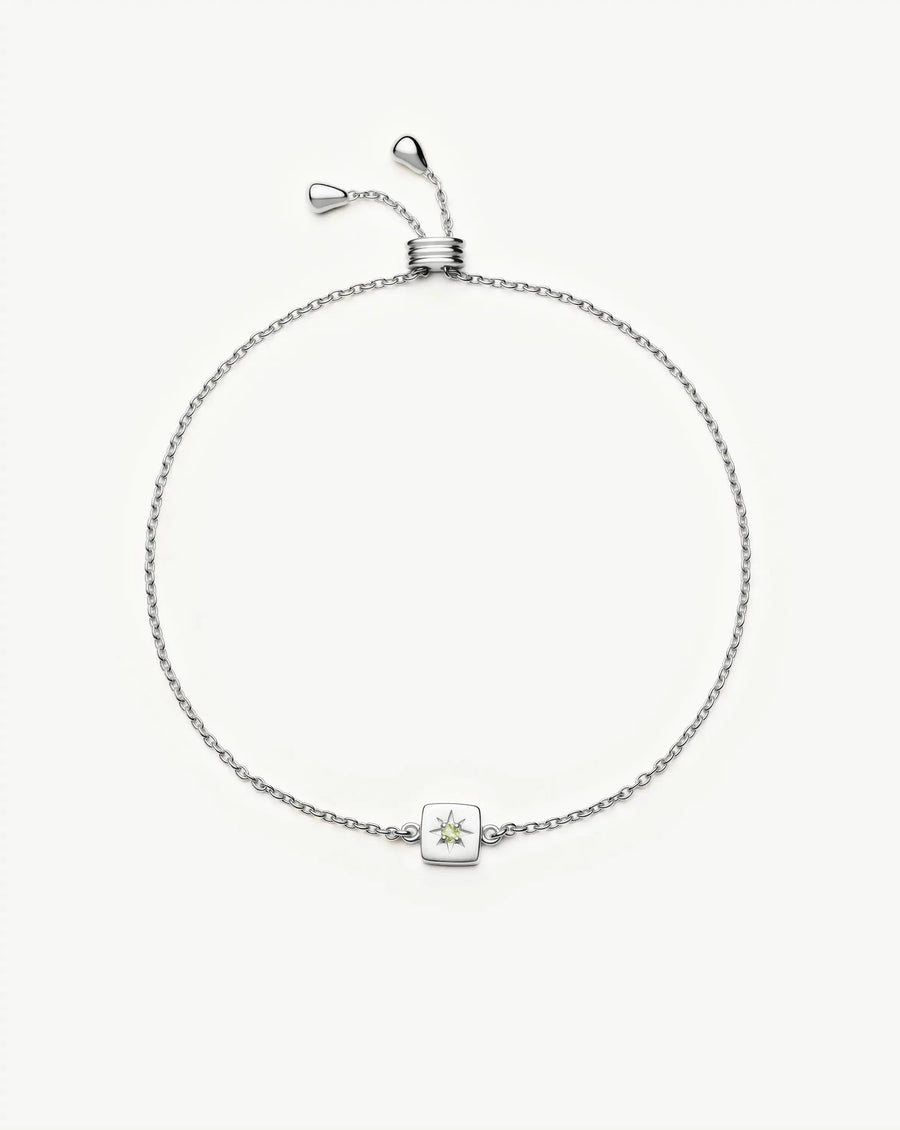 Avaline August Birthstone Slider Bracelet