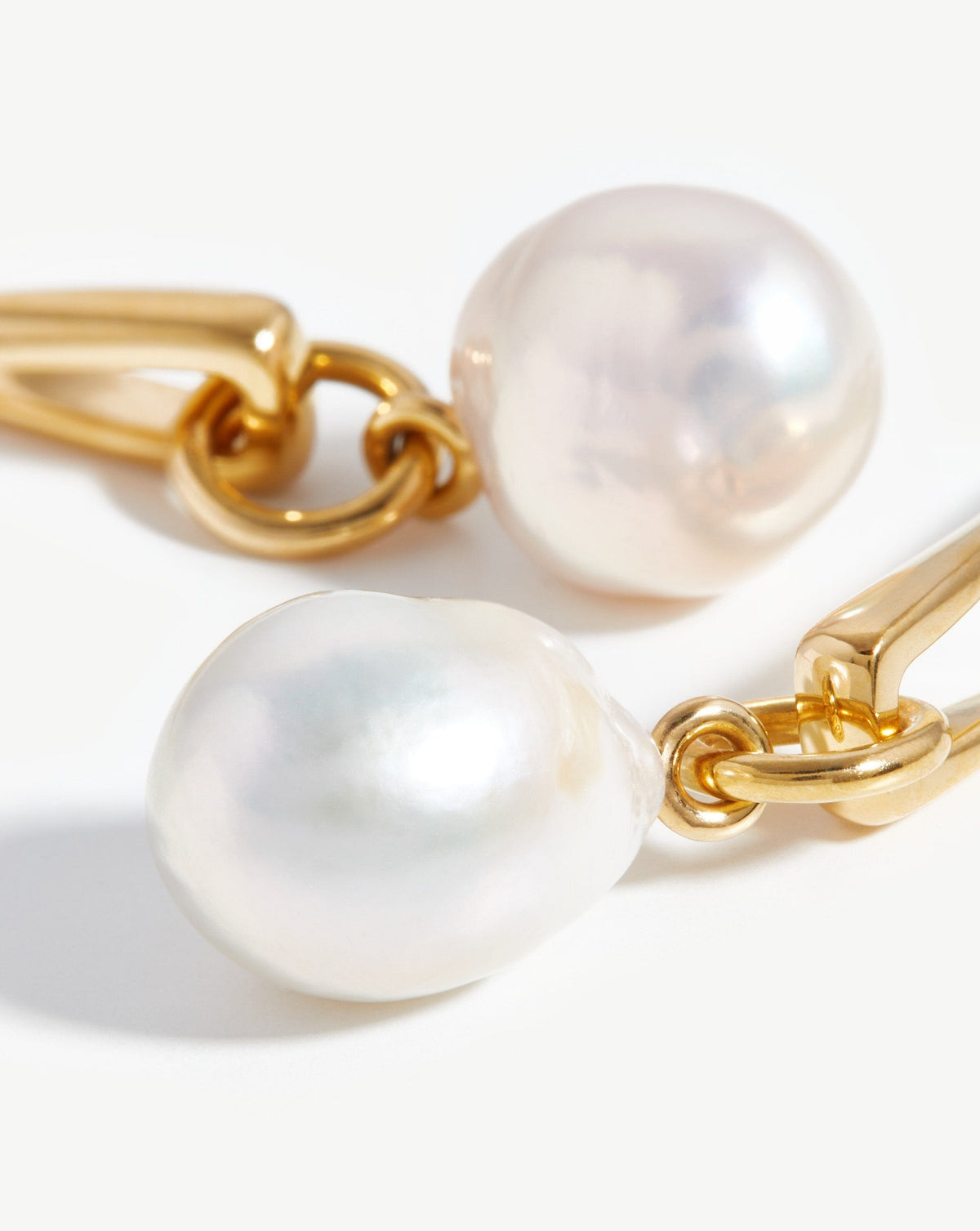 Avaline Baroque Pearl Twisted Drop Earrings