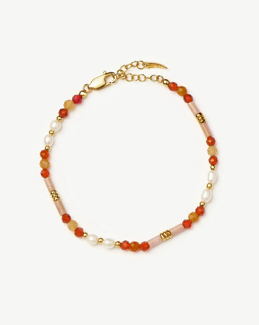 Avaline Beaded Gemstone & Pearl Bracelet