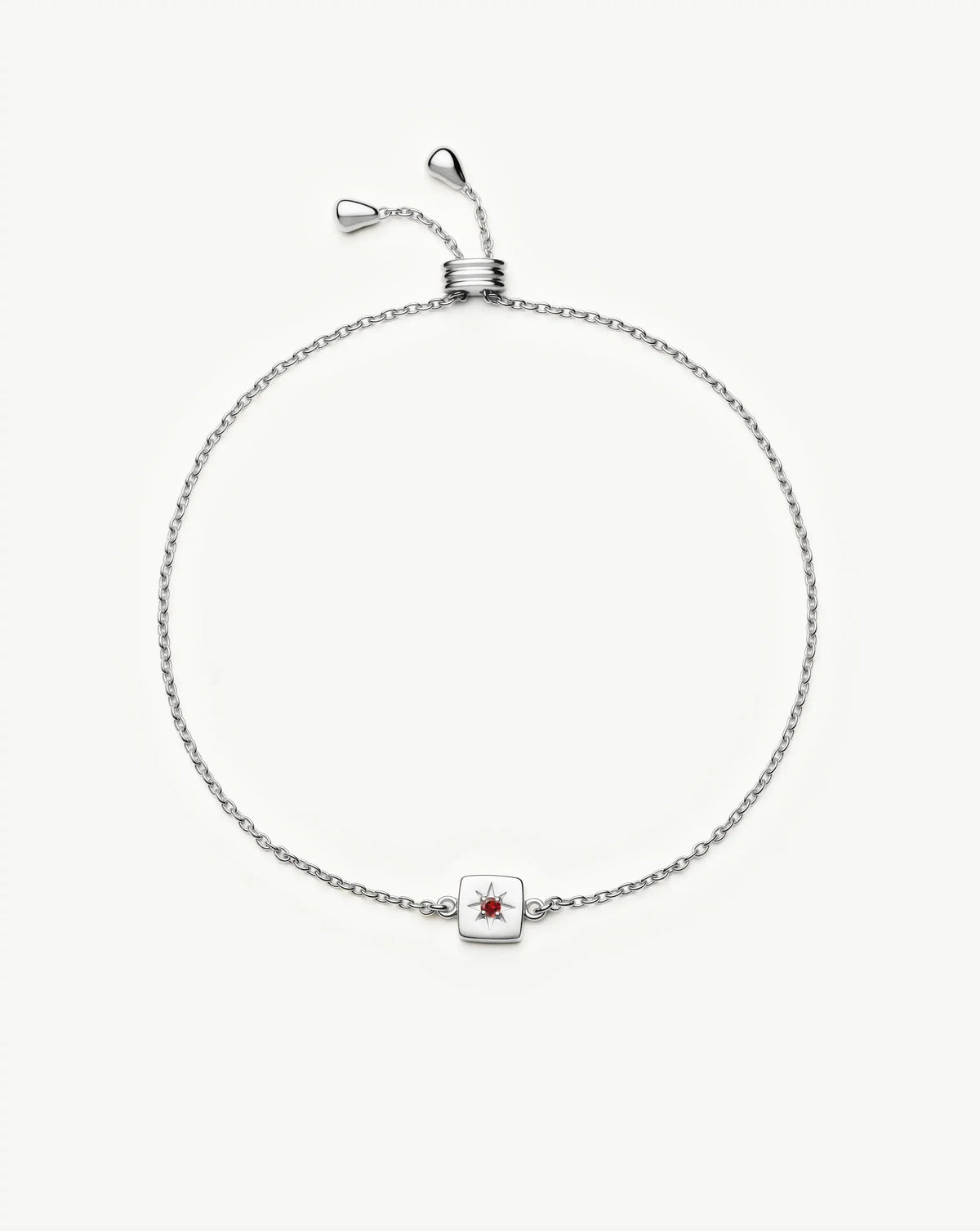 Avaline January Birthstone Slider Bracelet