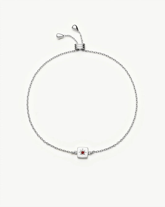 Avaline January Birthstone Slider Bracelet
