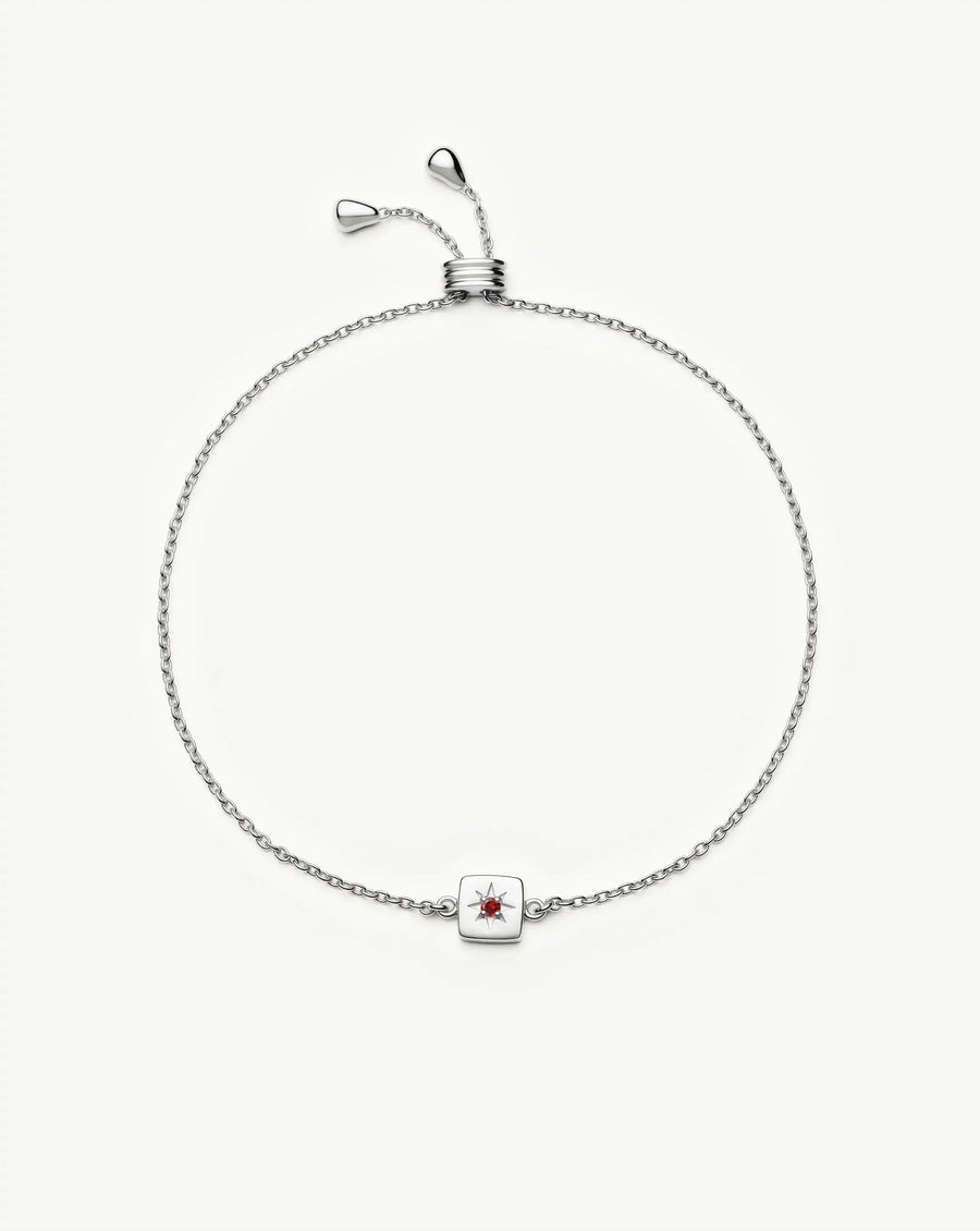 Avaline January Birthstone Slider Bracelet
