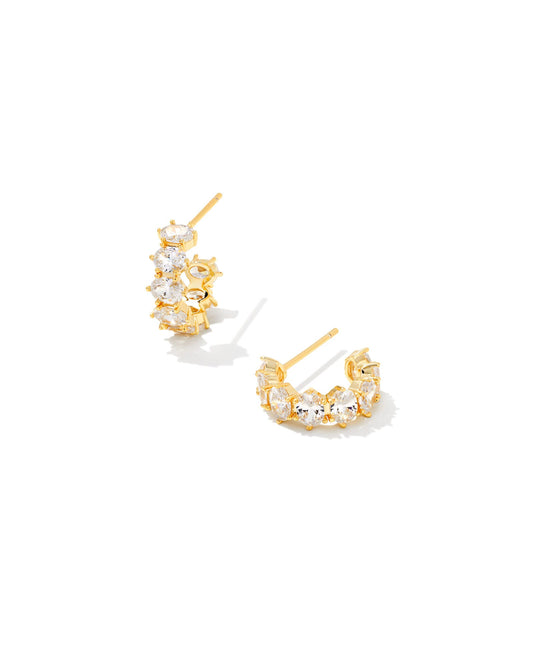Avaline Cailin Gold October Huggie Earrings