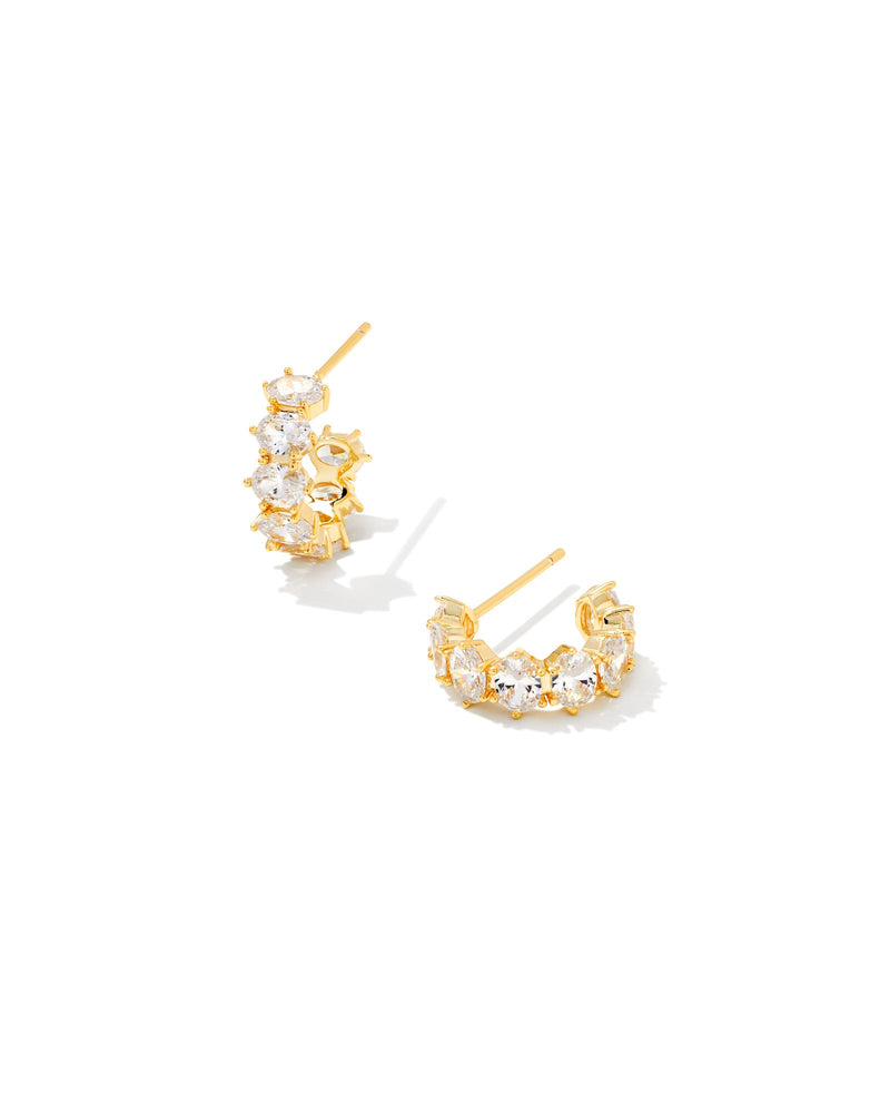 Avaline Cailin Gold October Huggie Earrings