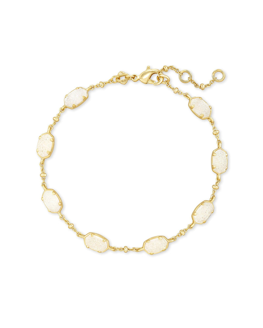 Avaline Emilie Gold Chain Bracelet in Iridescent Drusy