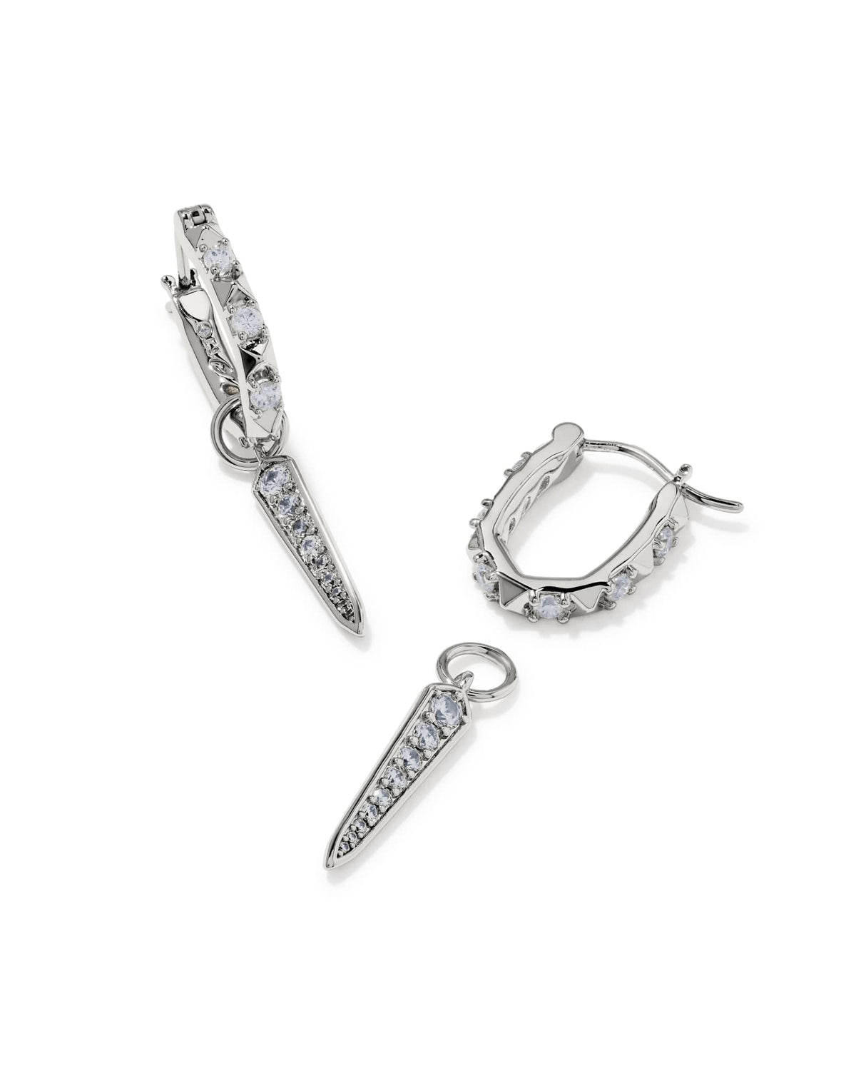 Avaline Fate Gold Charm Huggie Earrings