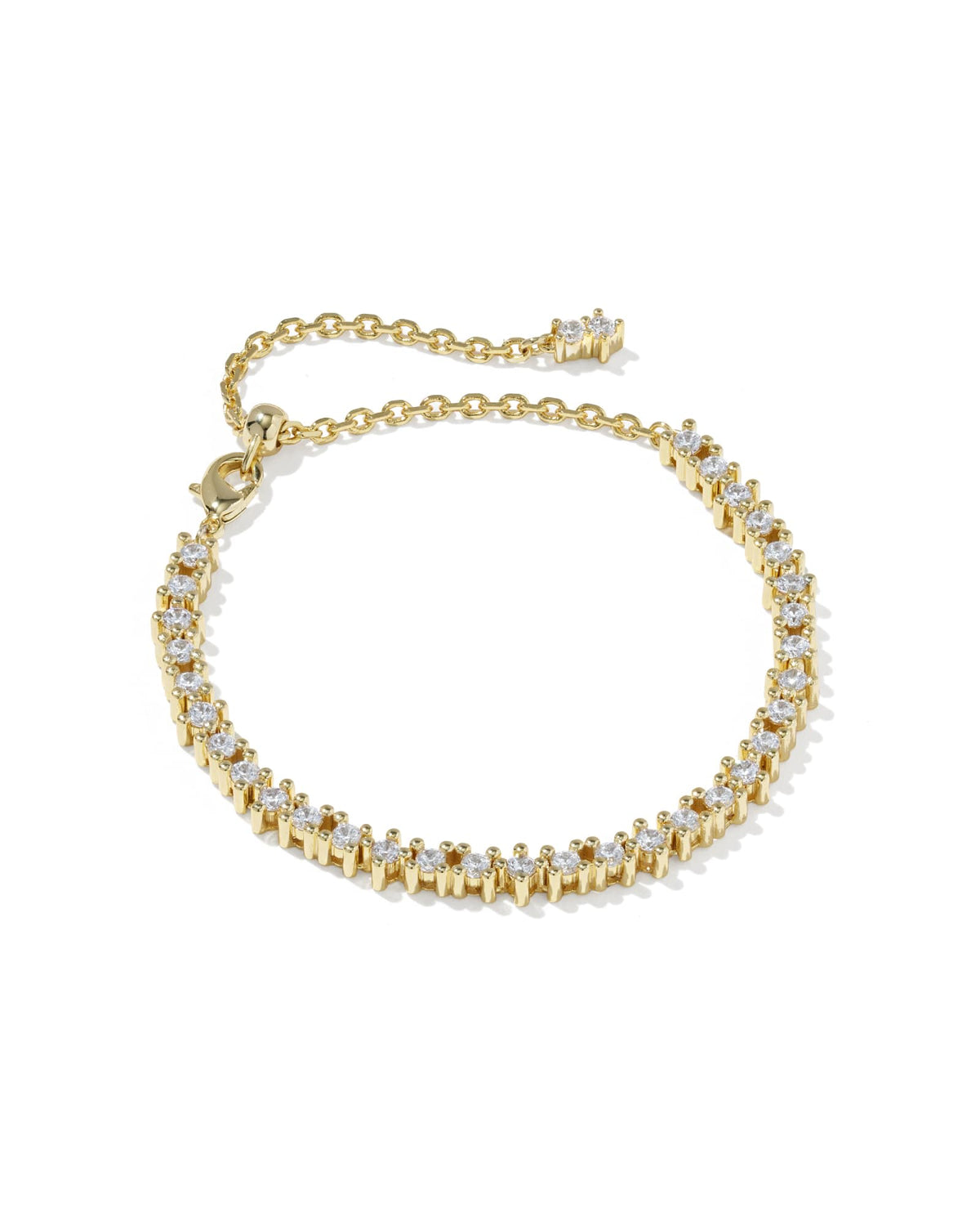 Avaline Fate Silver Tennis Bracelet