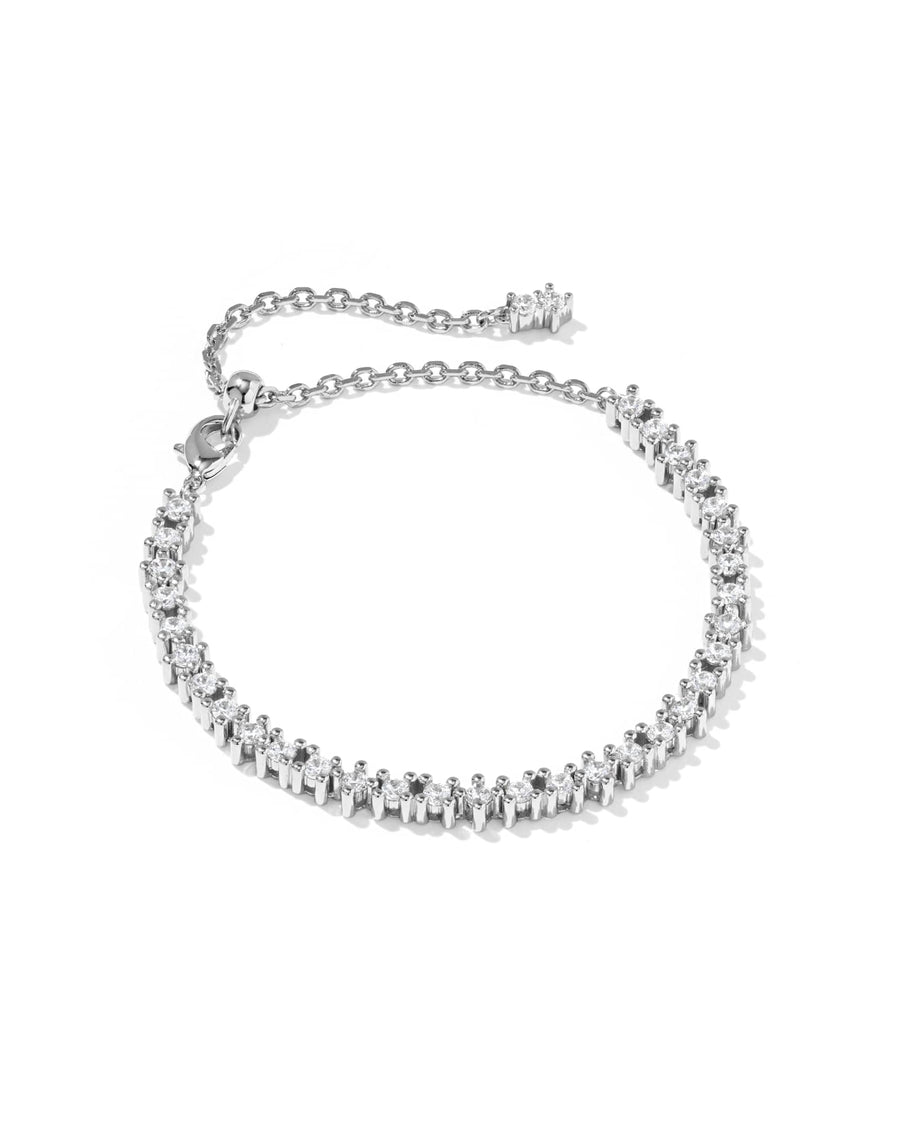 Avaline Fate Silver Tennis Bracelet