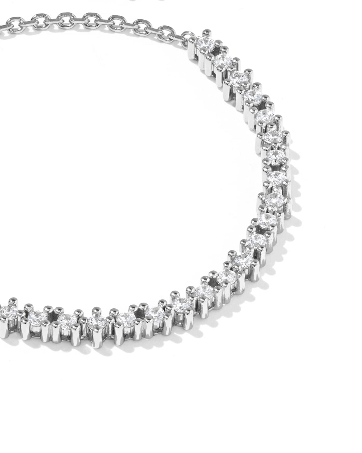 Avaline Fate Silver Tennis Bracelet