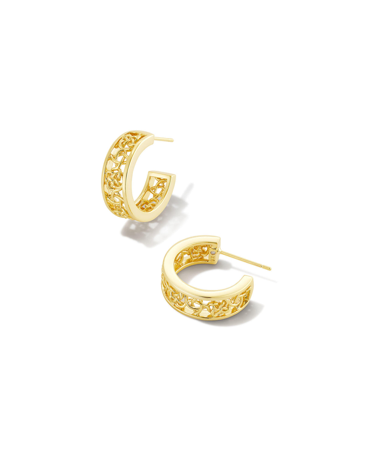 Avaline Kelly Huggie Earrings in Gold