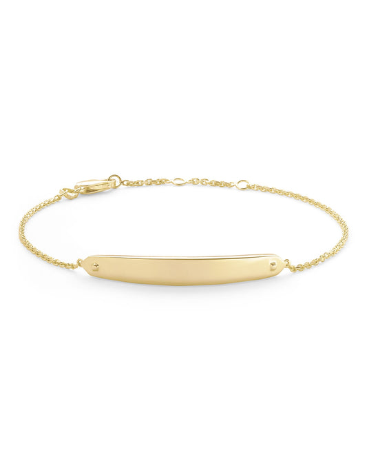 Avaline Mattie Bar Delicate Bracelet in 18k Gold Vermeil