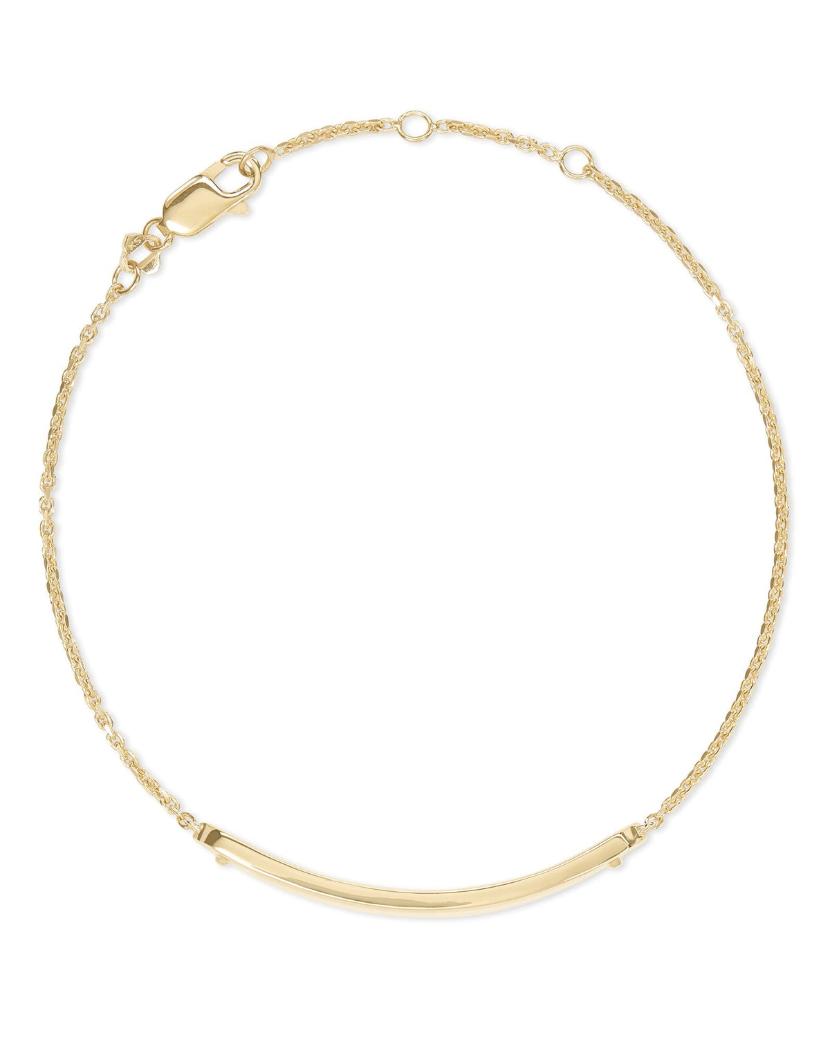 Avaline Mattie Bar Delicate Bracelet in 18k Gold Vermeil