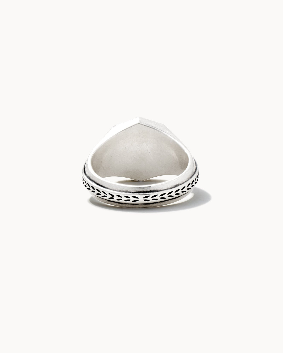 Avaline Hicks Signet Ring in Oxidized Sterling Silver