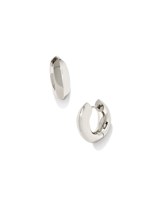Avaline Mikki Metal Huggie Earrings in Gold